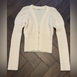 Cult Gaia white knit sweater S